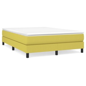 vidaXL Bettgestell ohne Matratze Grün 140x200 cm Stoff