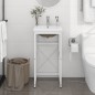 vidaXL Badezimmer-Waschtischgestell mit Waschbecken Weiß Eisen vidaXL Badezimmer-Waschtischgestell mit Waschbecken Weiß Eisen