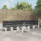 vidaXL Palettenkissen 7-tlg. Anthrazit Stoff vidaXL Palettenkissen 7-tlg. Anthrazit Stoff