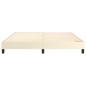 vidaXL Bettgestell Creme 160x200 cm Kunstleder