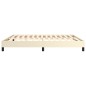 vidaXL Bettgestell Creme 160x200 cm Kunstleder