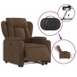 vidaXL Relaxsessel mit Aufstehhilfe Elektrisch Braun Stoff vidaXL Relaxsessel mit Aufstehhilfe Elektrisch Braun Stoff