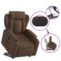 vidaXL Relaxsessel mit Aufstehhilfe Elektrisch Braun Stoff vidaXL Relaxsessel mit Aufstehhilfe Elektrisch Braun Stoff