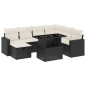 vidaXL 8-tlg. Garten-Sofagarnitur mit Kissen Schwarz Poly Rattan vidaXL 8-tlg. Garten-Sofagarnitur mit Kissen Schwarz Poly Rattan