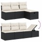 vidaXL 8-tlg. Garten-Sofagarnitur mit Kissen Schwarz Poly Rattan vidaXL 8-tlg. Garten-Sofagarnitur mit Kissen Schwarz Poly Rattan