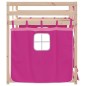 vidaXL Etagenbett mit Vorhängen Rosa 90x190 cm Massivholz Kiefer vidaXL Etagenbett mit Vorhängen Rosa 90x190 cm Massivholz Kiefer