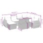 vidaXL 8-tlg. Garten-Sofagarnitur mit Kissen Grau Poly Rattan vidaXL 8-tlg. Garten-Sofagarnitur mit Kissen Grau Poly Rattan