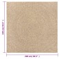 vidaXL Teppich ZIZUR 240x240 cm Jute-Optik Indoor und Outdoor vidaXL Teppich ZIZUR 240x240 cm Jute-Optik Indoor und Outdoor