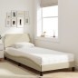 vidaXL Bett mit Matratze Creme 80x200 cm Stoff vidaXL Bett mit Matratze Creme 80x200 cm Stoff