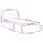 vidaXL Bett mit Matratze Dunkelgrün 90x190 cm Samt vidaXL Bett mit Matratze Dunkelgrün 90x190 cm Samt