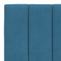 vidaXL Bett mit Matratze Blau 90x200 cm Samt vidaXL Bett mit Matratze Blau 90x200 cm Samt