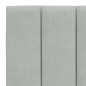 vidaXL Bett mit Matratze Hellgrau 120x200 cm Samt vidaXL Bett mit Matratze Hellgrau 120x200 cm Samt
