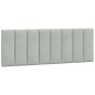 vidaXL Bett mit Matratze Hellgrau 140x190 cm Samt vidaXL Bett mit Matratze Hellgrau 140x190 cm Samt