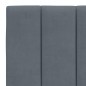 vidaXL Bett mit Matratze Dunkelgrau 140x200 cm Samt vidaXL Bett mit Matratze Dunkelgrau 140x200 cm Samt