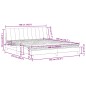 vidaXL Bett mit Matratze Blau 180x200 cm Samt vidaXL Bett mit Matratze Blau 180x200 cm Samt