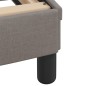 vidaXL Bett mit Matratze Taupe 180x200 cm Stoff vidaXL Bett mit Matratze Taupe 180x200 cm Stoff