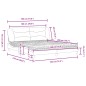 vidaXL Bett mit Matratze Taupe 180x200 cm Stoff vidaXL Bett mit Matratze Taupe 180x200 cm Stoff