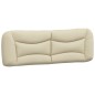 vidaXL Bett mit Matratze Creme 160x200 cm Stoff vidaXL Bett mit Matratze Creme 160x200 cm Stoff