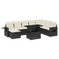 vidaXL 9-tlg. Garten-Sofagarnitur mit Kissen Schwarz Poly Rattan vidaXL 9-tlg. Garten-Sofagarnitur mit Kissen Schwarz Poly Rattan
