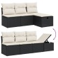 vidaXL 9-tlg. Garten-Sofagarnitur mit Kissen Schwarz Poly Rattan vidaXL 9-tlg. Garten-Sofagarnitur mit Kissen Schwarz Poly Rattan