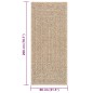 vidaXL Teppich ZIZUR 80x200 cm Jute-Optik Indoor und Outdoor vidaXL Teppich ZIZUR 80x200 cm Jute-Optik Indoor und Outdoor