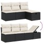 vidaXL 8-tlg. Garten-Sofagarnitur mit Kissen Schwarz Poly Rattan vidaXL 8-tlg. Garten-Sofagarnitur mit Kissen Schwarz Poly Rattan