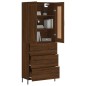 vidaXL Highboard Braun Eichen-Optik 69,5x34x180 cm Holzwerkstoff vidaXL Highboard Braun Eichen-Optik 69,5x34x180 cm Holzwerkstoff