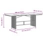 vidaXL Gartentisch mit Glasplatte Braun 190x80x75 cm Poly Rattan vidaXL Gartentisch mit Glasplatte Braun 190x80x75 cm Poly Rattan