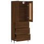 vidaXL Highboard Braun Eichen-Optik 69,5x34x180 cm Holzwerkstoff vidaXL Highboard Braun Eichen-Optik 69,5x34x180 cm Holzwerkstoff
