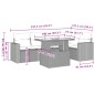 vidaXL 6-tlg. Garten-Sofagarnitur mit Kissen Grau Poly Rattan vidaXL 6-tlg. Garten-Sofagarnitur mit Kissen Grau Poly Rattan