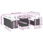 vidaXL 10-tlg. Garten-Sofagarnitur mit Kissen Grau Poly Rattan vidaXL 10-tlg. Garten-Sofagarnitur mit Kissen Grau Poly Rattan