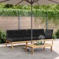 vidaXL 3-tlg. Garten-Sofagarnitur aus Paletten mit Kissen Akazienholz vidaXL 3-tlg. Garten-Sofagarnitur aus Paletten mit Kissen Akazienholz