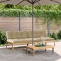 vidaXL Garten-Mittelsofas aus Paletten 2 Stk. mit Kissen Akazienholz vidaXL Garten-Mittelsofas aus Paletten 2 Stk. mit Kissen Akazienholz