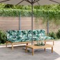 vidaXL Garten-Mittelsofas aus Paletten 2 Stk. mit Kissen Akazienholz vidaXL Garten-Mittelsofas aus Paletten 2 Stk. mit Kissen Akazienholz