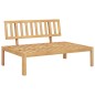 vidaXL Garten-Mittelsofas aus Paletten 2 Stk. mit Kissen Akazienholz vidaXL Garten-Mittelsofas aus Paletten 2 Stk. mit Kissen Akazienholz