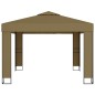 vidaXL Pavillon mit Doppeldach 3x3x2,7 m Taupe 180 g/m² vidaXL Pavillon mit Doppeldach 3x3x2,7 m Taupe 180 g/m²