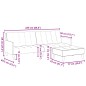 vidaXL Schlafsofa 2-Sitzer mit Fußhocker Hellgrau Stoff vidaXL Schlafsofa 2-Sitzer mit Fußhocker Hellgrau Stoff