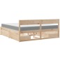 vidaXL Bett mit Schubladen und Matratze 200x200 cm Massivholz Kiefer vidaXL Bett mit Schubladen und Matratze 200x200 cm Massivholz Kiefer