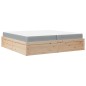 vidaXL Bett mit Matratze 200x200 cm Massivholz Kiefer vidaXL Bett mit Matratze 200x200 cm Massivholz Kiefer