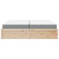 vidaXL Bett mit Matratze 200x200 cm Massivholz Kiefer vidaXL Bett mit Matratze 200x200 cm Massivholz Kiefer