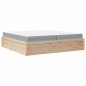 vidaXL Bett mit Matratze 200x200 cm Massivholz Kiefer vidaXL Bett mit Matratze 200x200 cm Massivholz Kiefer