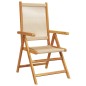 vidaXL 7-tlg. Garten-Essgruppe Polypropylen und Massivholz Beige vidaXL 7-tlg. Garten-Essgruppe Polypropylen und Massivholz Beige