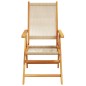 vidaXL 7-tlg. Garten-Essgruppe Polypropylen und Massivholz Beige vidaXL 7-tlg. Garten-Essgruppe Polypropylen und Massivholz Beige