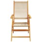 vidaXL 7-tlg. Garten-Essgruppe Polypropylen und Massivholz Beige vidaXL 7-tlg. Garten-Essgruppe Polypropylen und Massivholz Beige