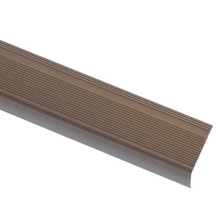 vidaXL Treppenkantenprofile in L-Form 15 Stk. Aluminium 134 cm Braun