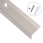 vidaXL Treppenkantenprofile in L-Form 5 Stk Aluminium 134cm Champagner vidaXL Treppenkantenprofile in L-Form 5 Stk Aluminium 134cm Champagner