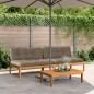 vidaXL Garten-Mittelsofas aus Paletten mit Kissen 2 Stk. Akazienholz vidaXL Garten-Mittelsofas aus Paletten mit Kissen 2 Stk. Akazienholz