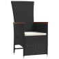 vidaXL 9-tlg. Garten-Essgruppe mit Kissen Schwarz Poly Rattan vidaXL 9-tlg. Garten-Essgruppe mit Kissen Schwarz Poly Rattan