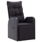 vidaXL 11-tlg. Garten-Essgruppe mit Kissen Schwarz Poly Rattan vidaXL 11-tlg. Garten-Essgruppe mit Kissen Schwarz Poly Rattan