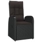 vidaXL 7-tlg. Garten-Essgruppe mit Kissen Schwarz Poly Rattan vidaXL 7-tlg. Garten-Essgruppe mit Kissen Schwarz Poly Rattan